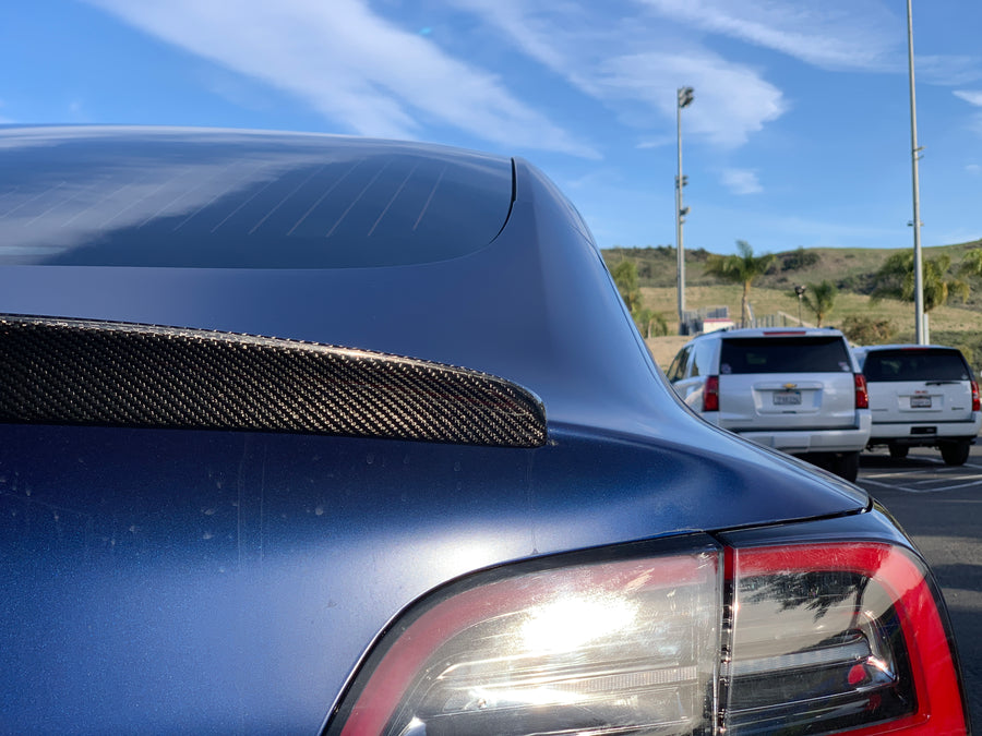 Model 3 TRIMLINE Spoiler - Real Molded Carbon Fiber