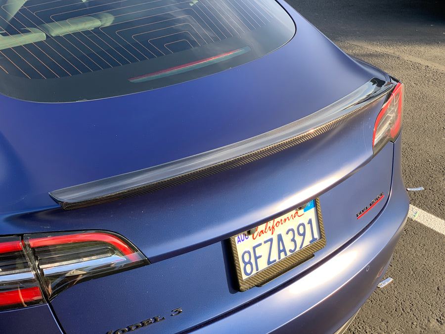 Model 3 TRIMLINE Spoiler - Real Molded Carbon Fiber