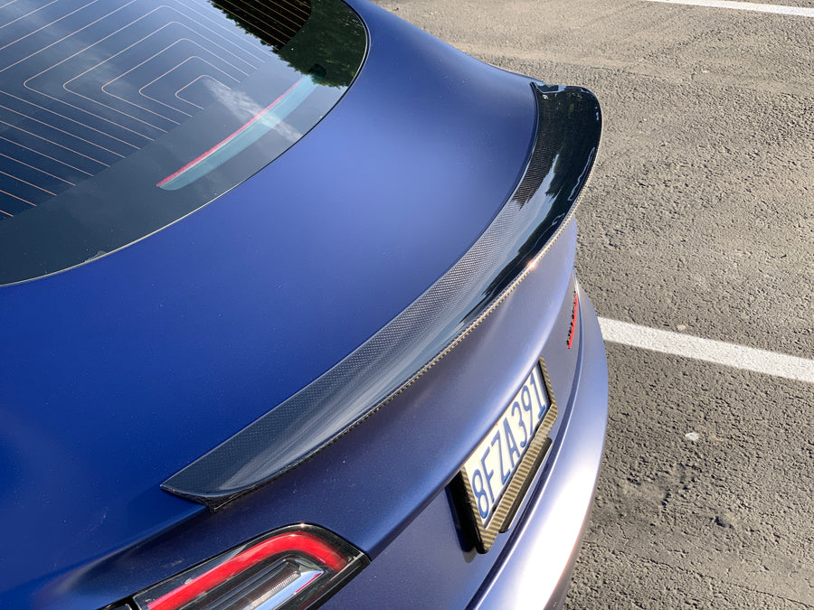 Model 3 TRIMLINE Spoiler - Real Molded Carbon Fiber