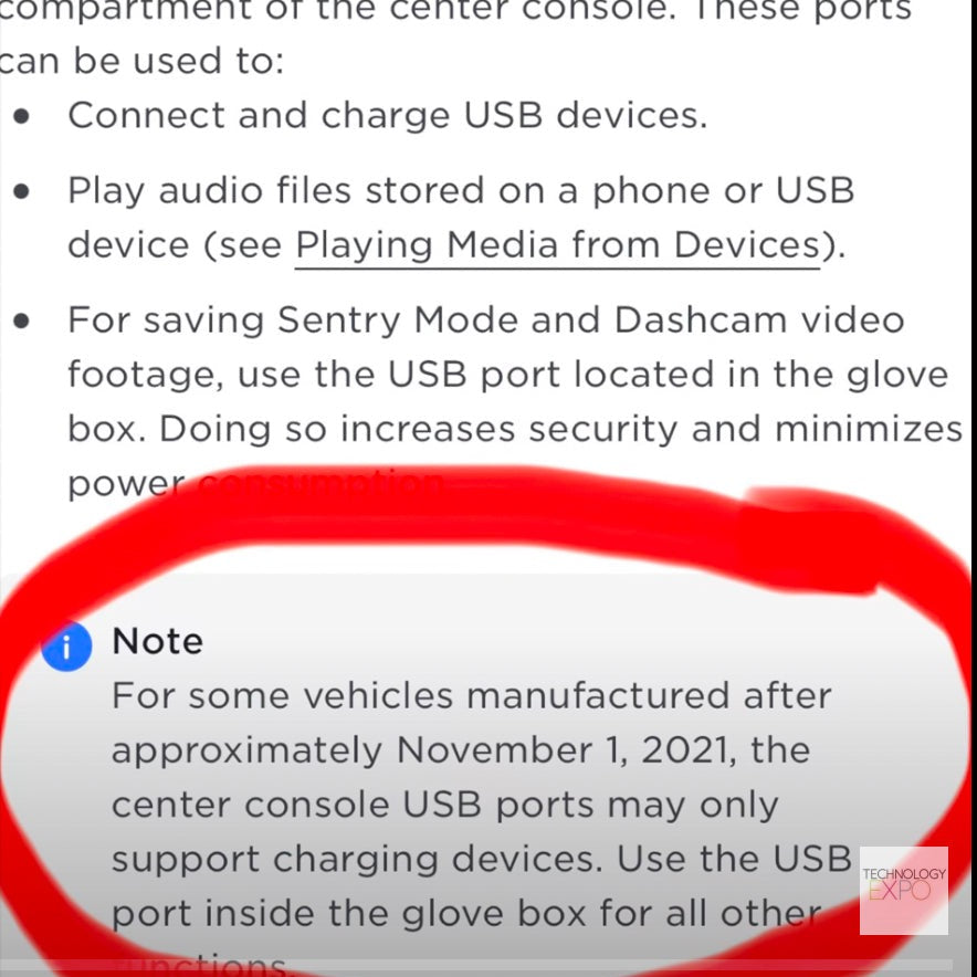 Model 3 & Y Center Console USB-C Data Module Upgrade Kit