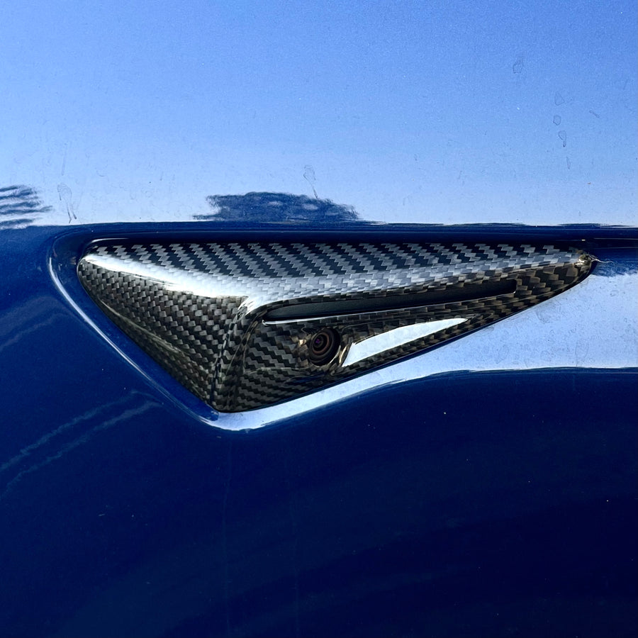 Full Cover Turn Signal Overlays (1 Pair) - Real Molded Carbon Fiber