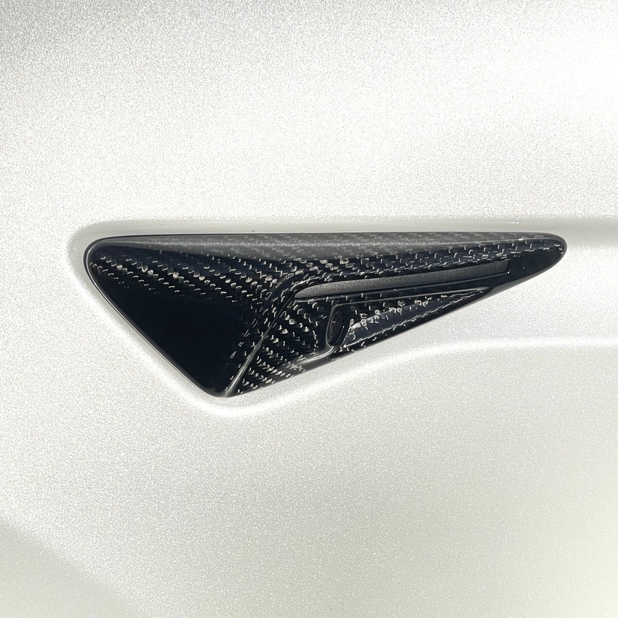 Full Cover Turn Signal Overlays (1 Pair) - Real Molded Carbon Fiber