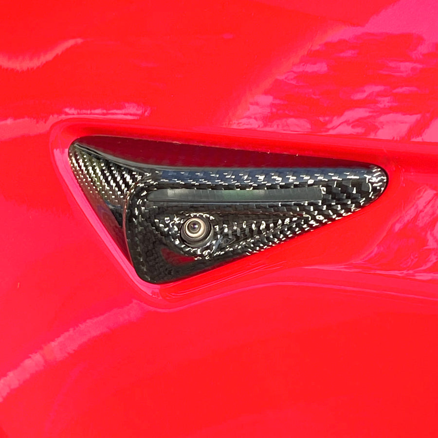 Full Cover Turn Signal Overlays (1 Pair) - Real Molded Carbon Fiber