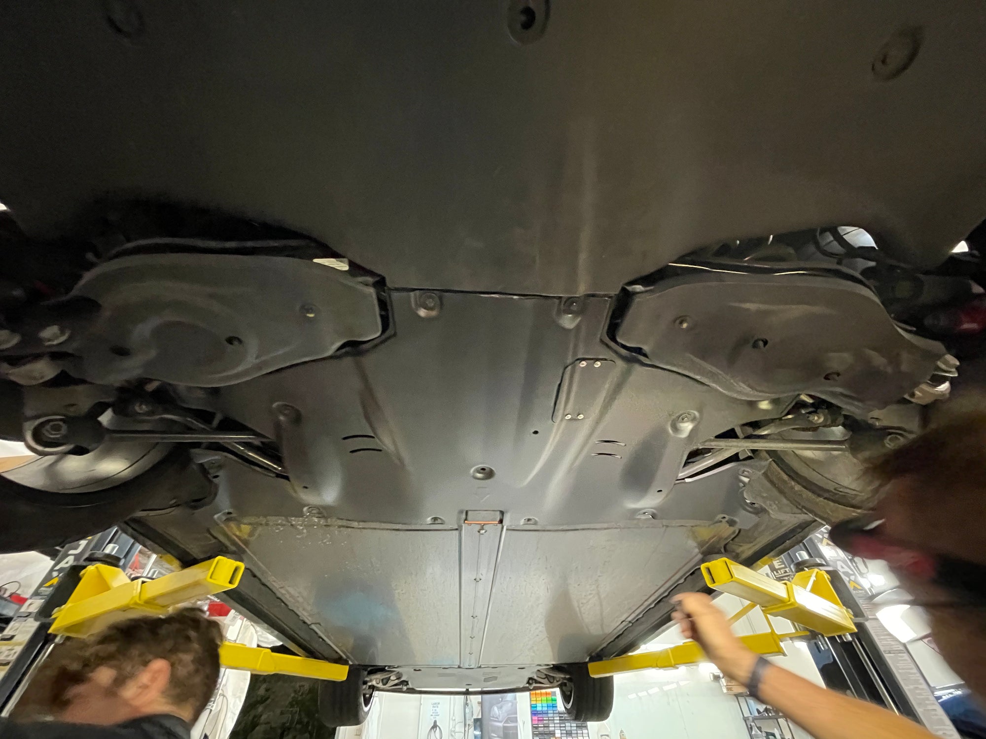 Model 3 Skid Plates - Aluminum with Road Noise Reducing Urethane Insulation