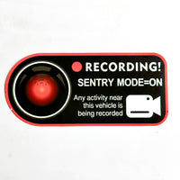 Sentry Mode Recording Window Sticker ( 1 Pair )