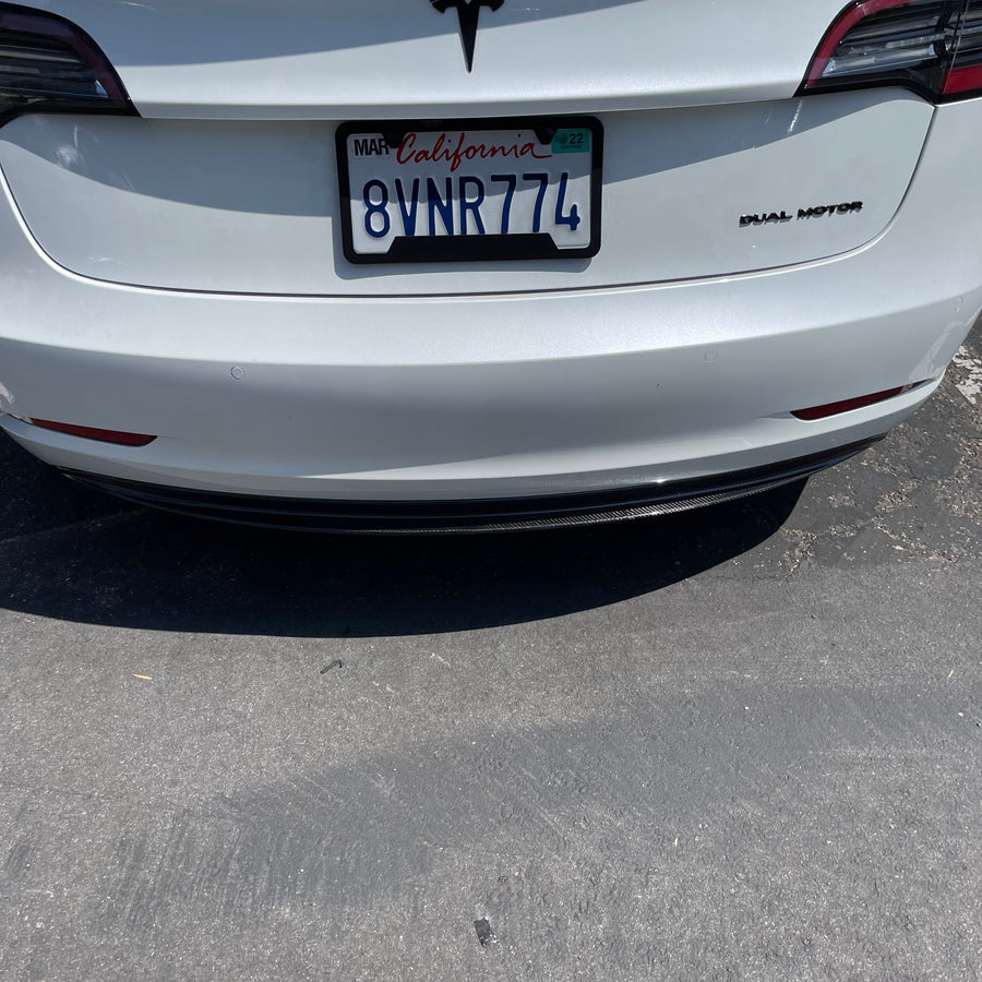 Model 3 Executive Diffuser - Real Molded Carbon Fiber