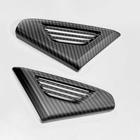 Model X Dash Side Vent Caps - Hydro Carbon Fiber Coated