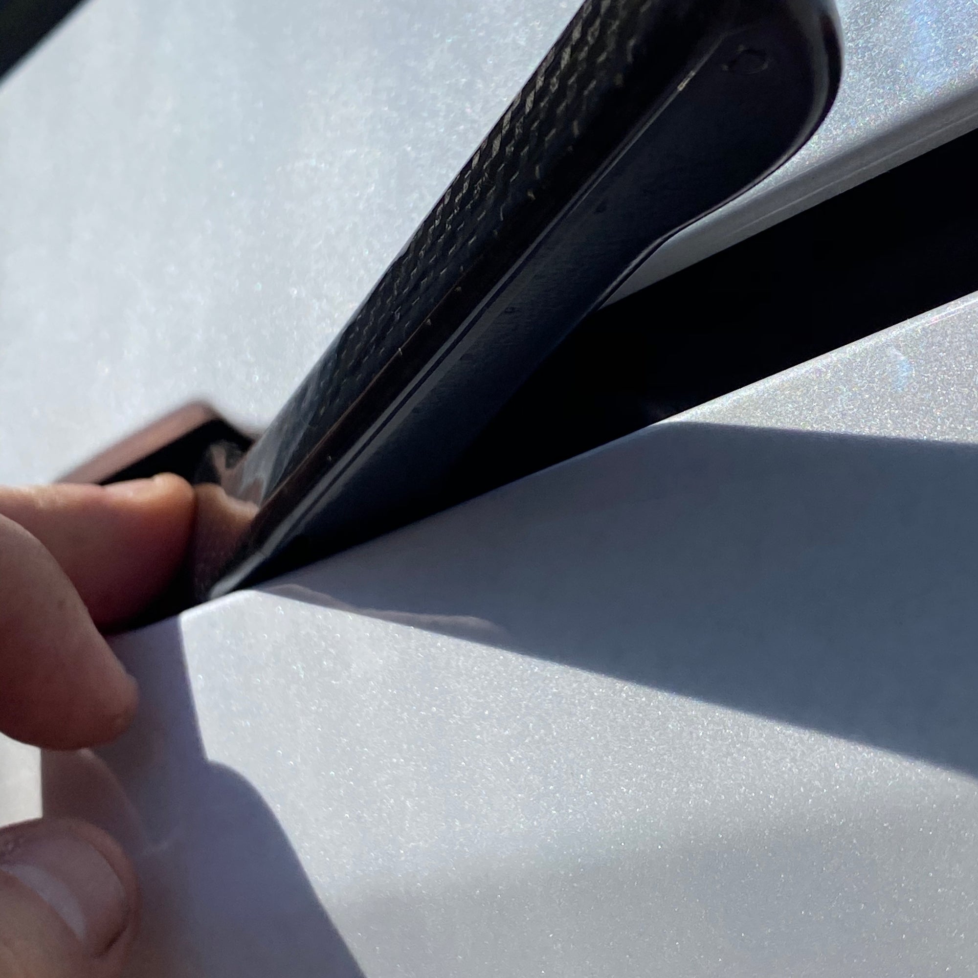 Model 3 Door Handle Overlays - Real Molded Carbon Fiber (Version 1.0)