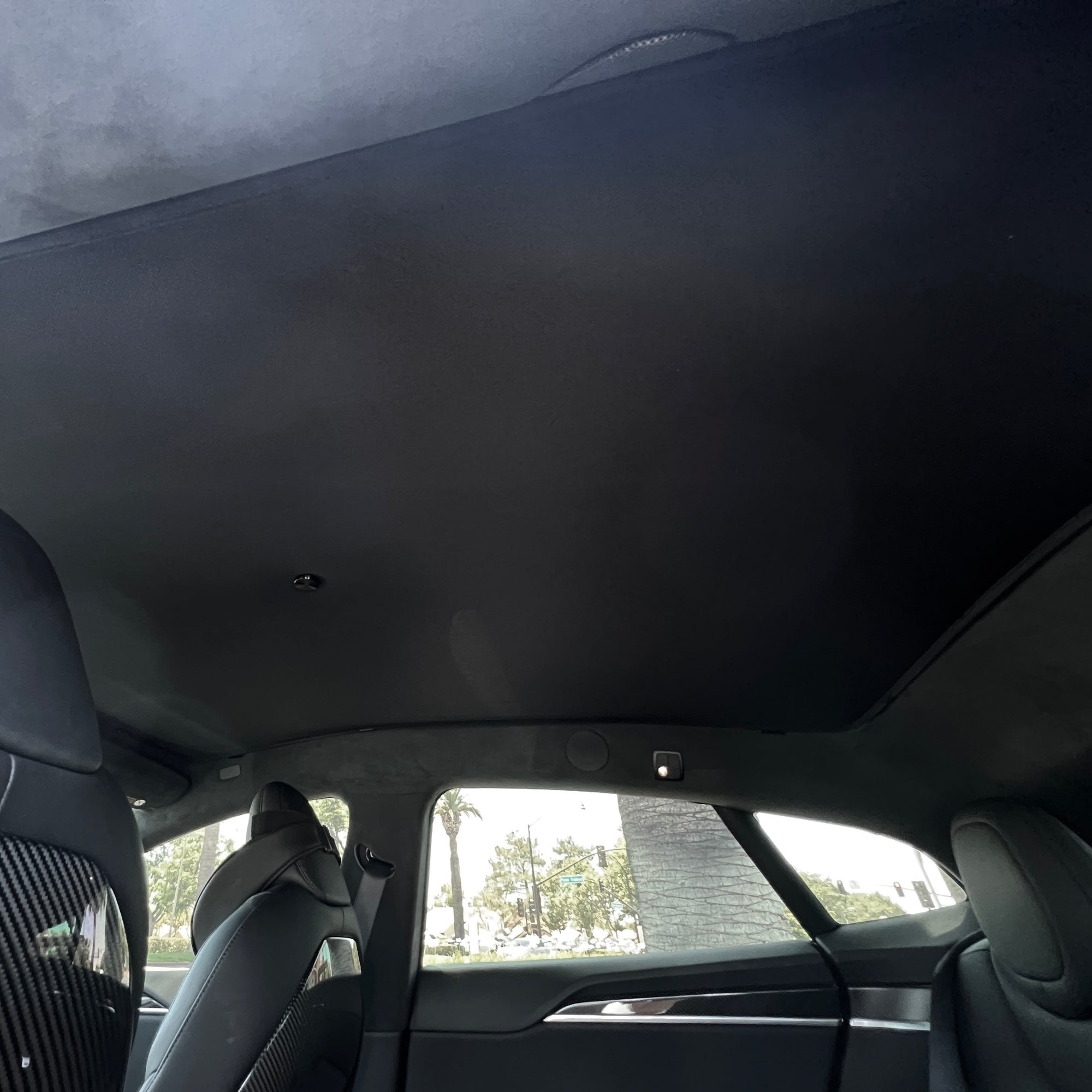 2021+ | Model S Sunroof Sunshade with Blockout Screen &amp; Holding Magnet - (Free Ground U.S. Shipping)