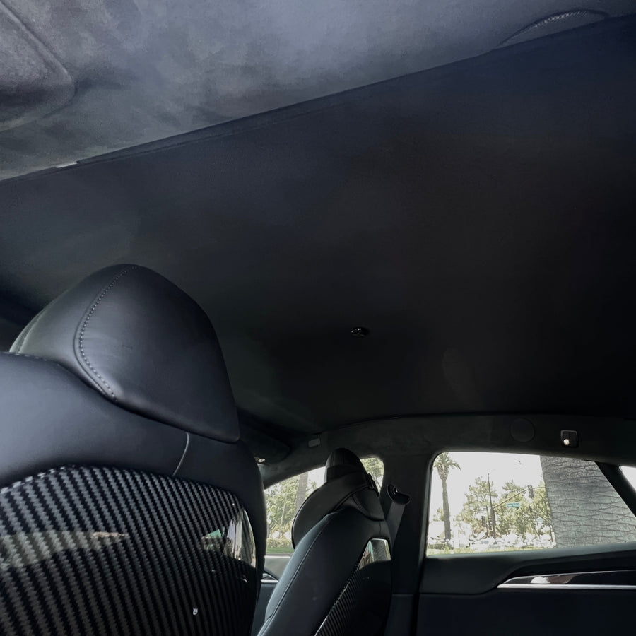 2021+ | Model S Sunroof Sunshade with Blockout Screen & Holding Magnet - (Free Ground U.S. Shipping)