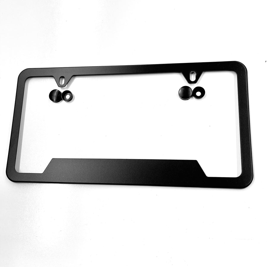 Aluminum License Plate Frame - Satin Black