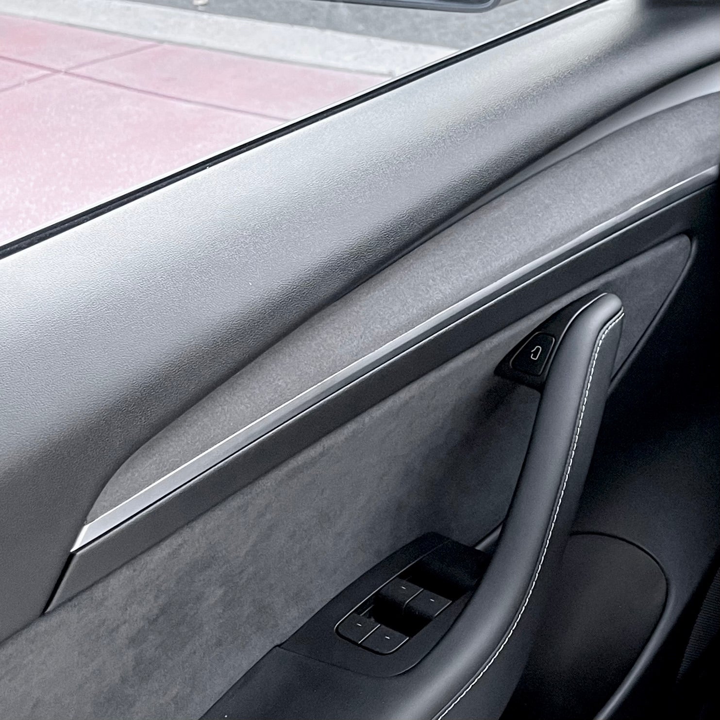 2021+ | Model 3 &amp; Y Front Door Dashboard Extension Overlays - Variety*