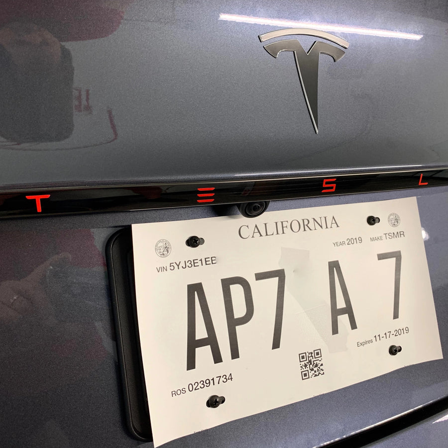 Model 3 Aluminum Tailgate Applique - Approx. 30.5