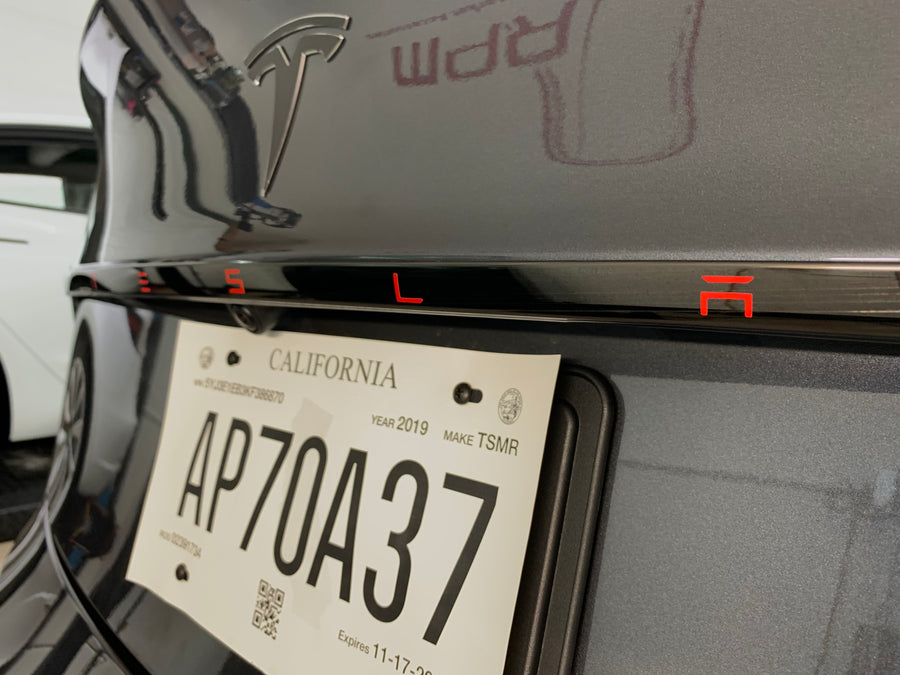 Model 3 Tailgate Applique' Vinyl Strip Accent