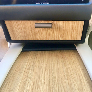 Model S & X Cubby Drawer Oak Wood Decor