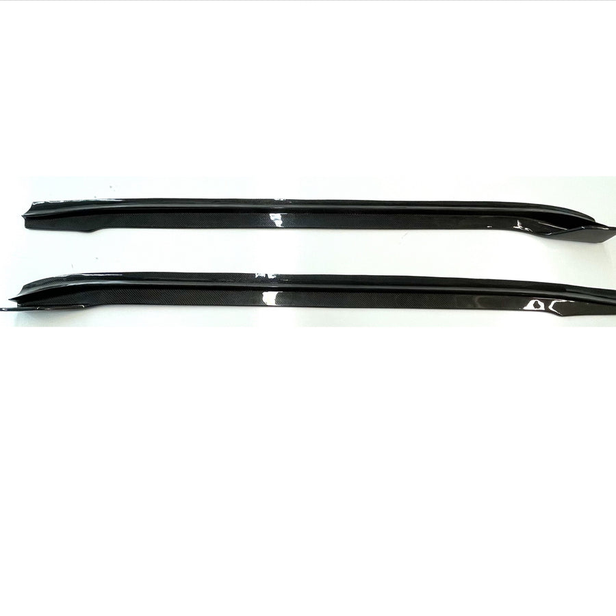 Model Y Viento Aero Side Skirts (1 Pair) - Real Molded Carbon Fiber