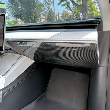 Model 3 & Y Glovebox Overlay - Real Molded Carbon Fiber