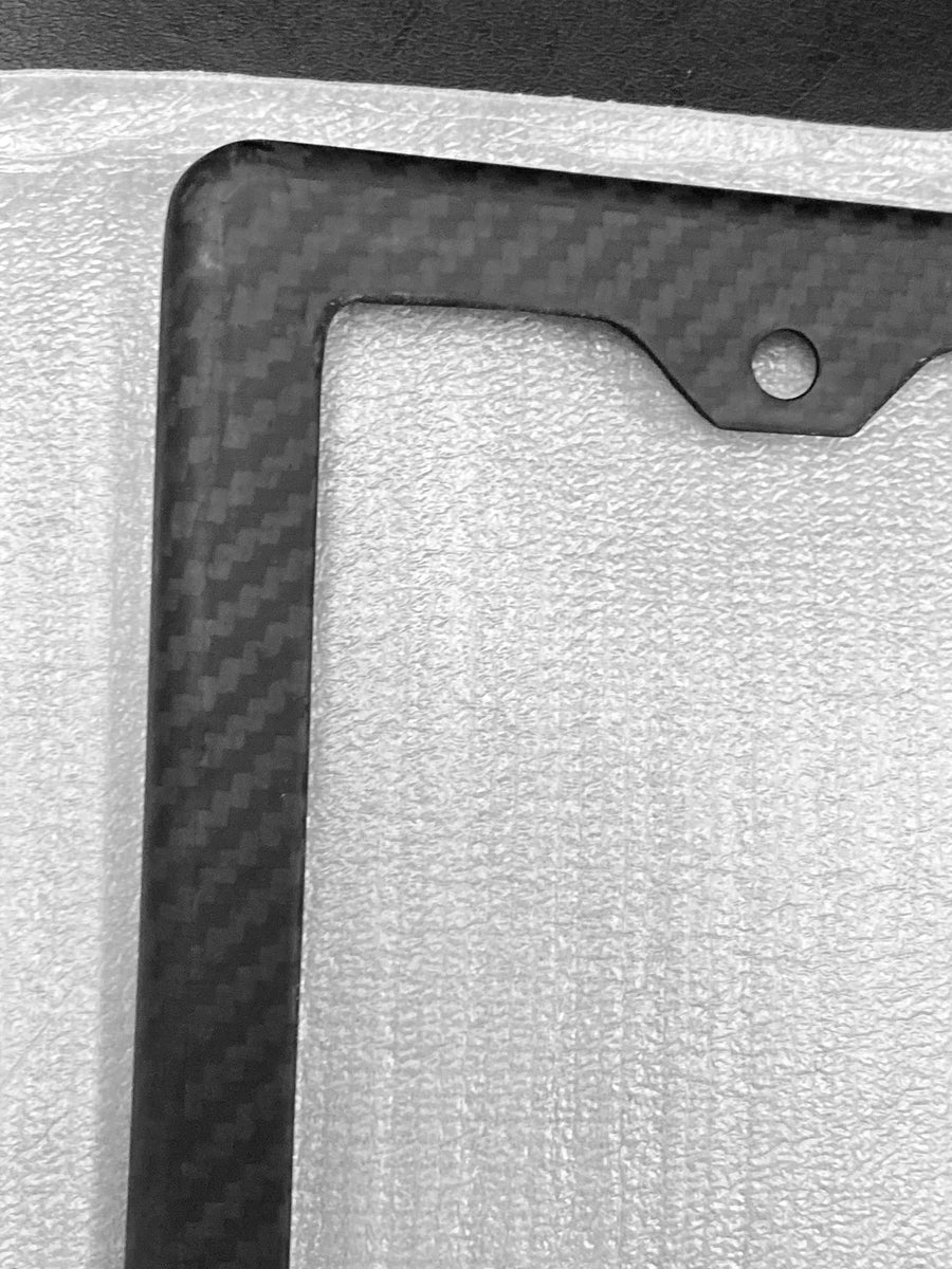 License Plate Frame - Real Molded Carbon Fiber