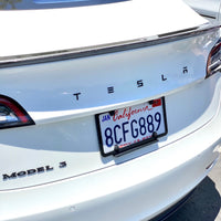 Model S3XY T-E-S-L-A Tailgate Emblems Version 2.0 - ABS Plastic