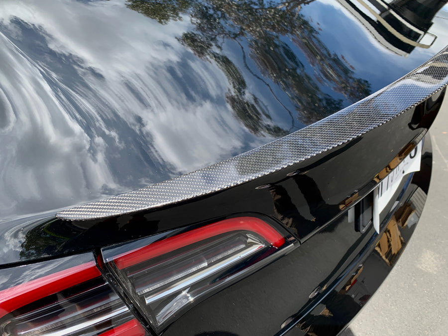 Tesla Model 3 Genuine Carbon Fiber Rear Spoiler (OEM Style)