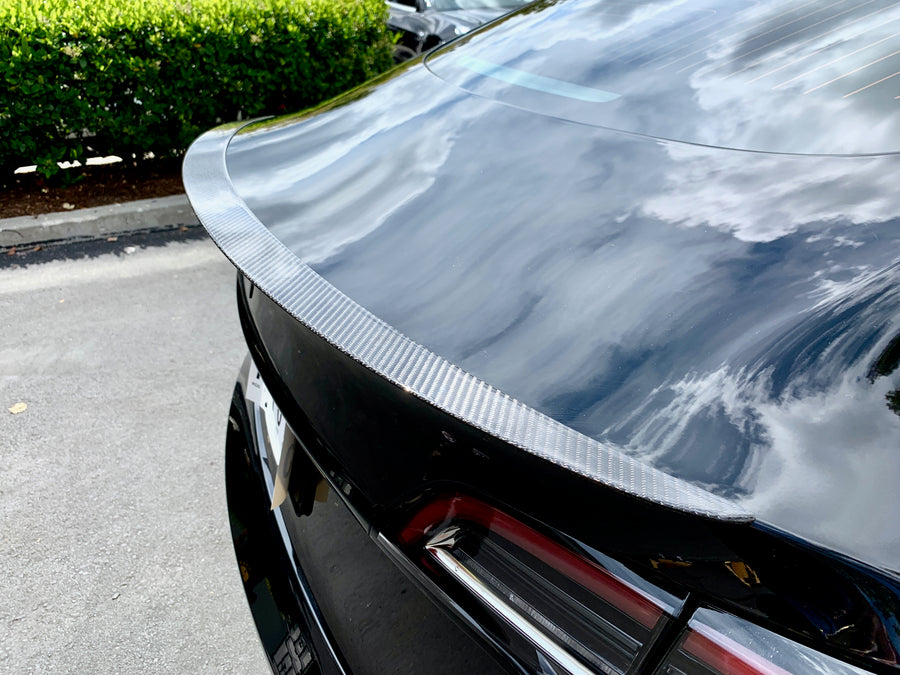 Model 3 Performance Spoiler - Real Molded Carbon Fiber
