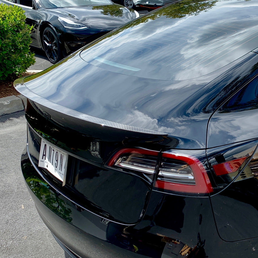 Model 3 Performance Spoiler - Real Molded Carbon Fiber