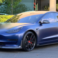 Model 3 Razzo Aero Side Skirts (1 Pair) - Real Molded Carbon Fiber