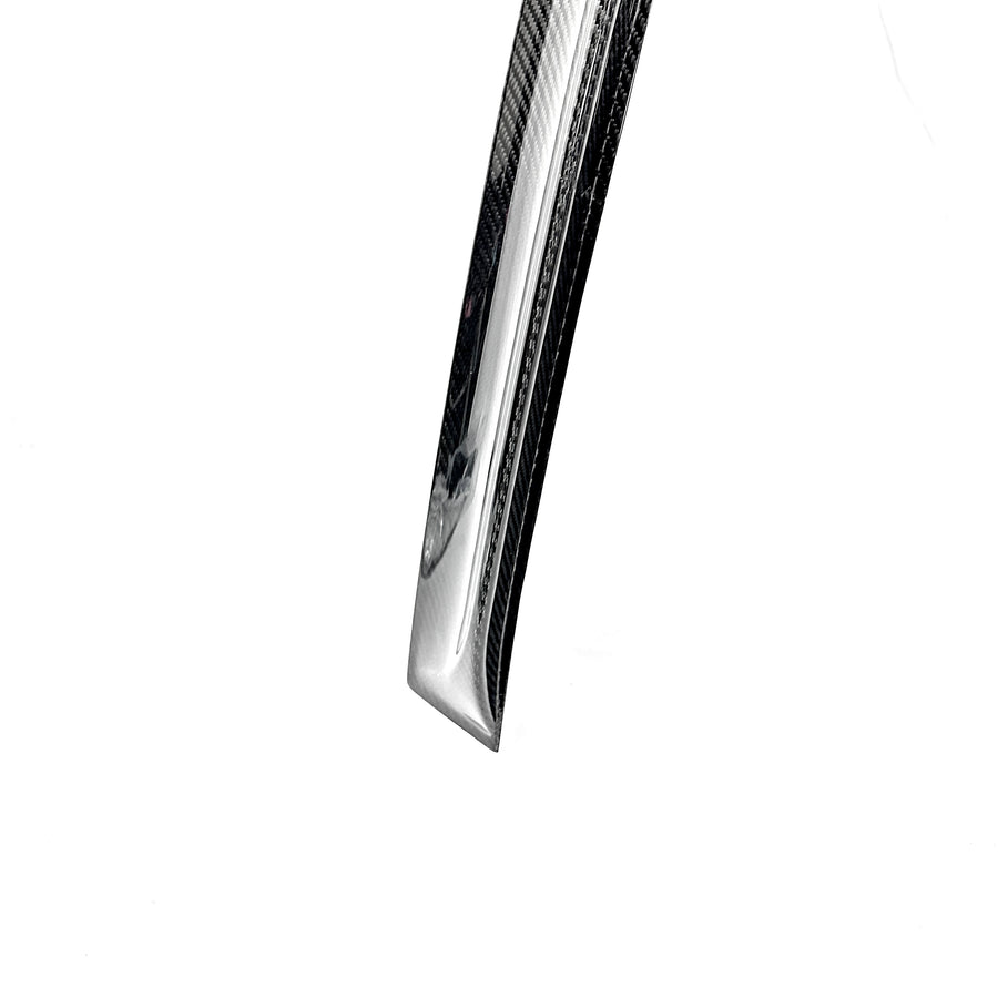 Model X Rear Tailgate Window Spoiler (Hollow Version) - Real Molded Carbon Fiber