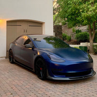 Model 3 Razzo Aero Side Skirts (1 Pair) - Real Molded Carbon Fiber