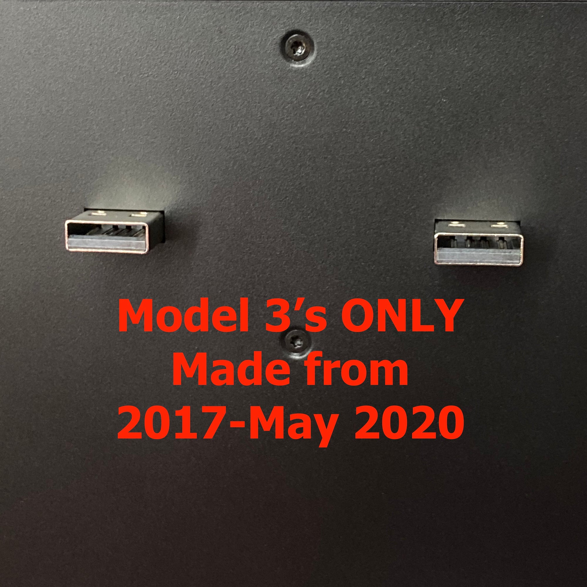 Model S3XY* USB Charging Port Dock for Center Consoles (Gen. 1 &amp; 2)