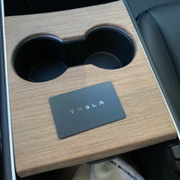 Model 3 & Y Center Console Overlays (Gen. 1) - Real Open-Pore Wood Veneers