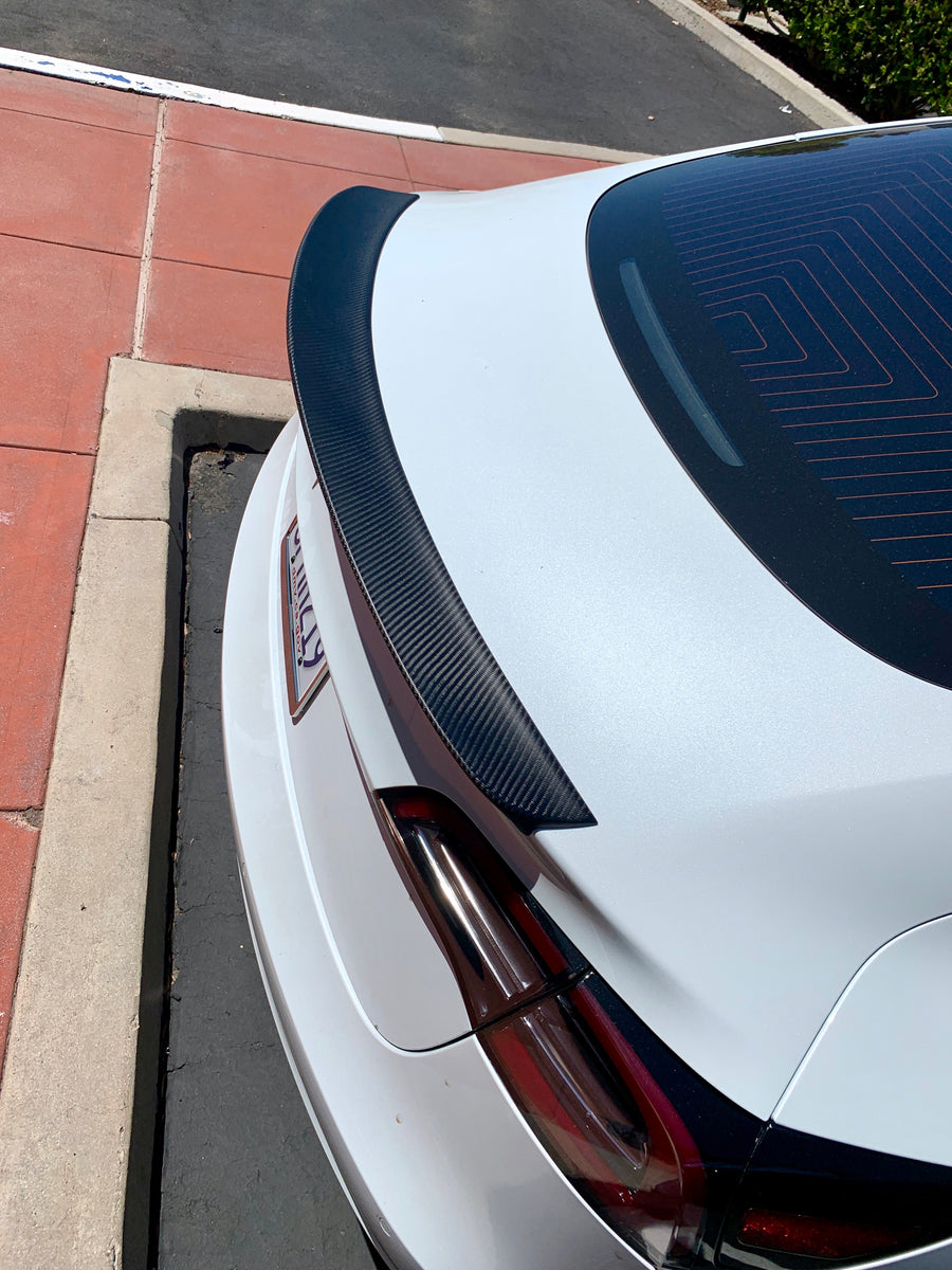 Model 3 TRIMLINE Spoiler - Real Molded Carbon Fiber