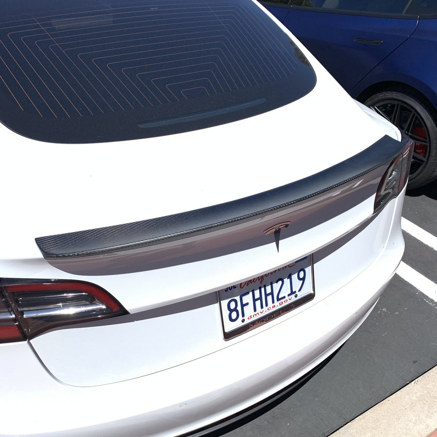 Model 3 TRIMLINE Spoiler - Real Molded Carbon Fiber