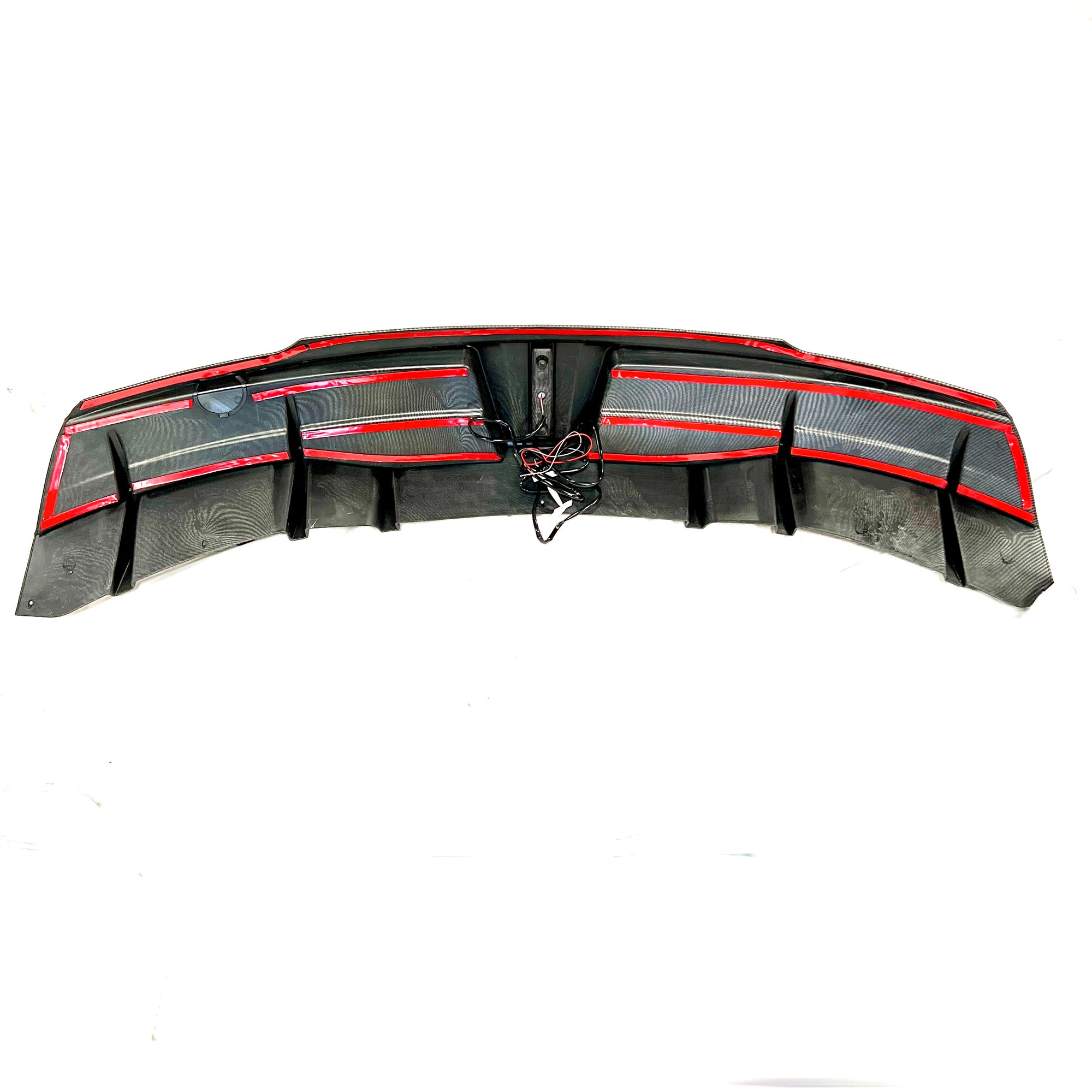 2020-2024 | Model Y Razzo Rear Diffuser &amp; LED Brake Light- Hydro Carbon Fiber Coated