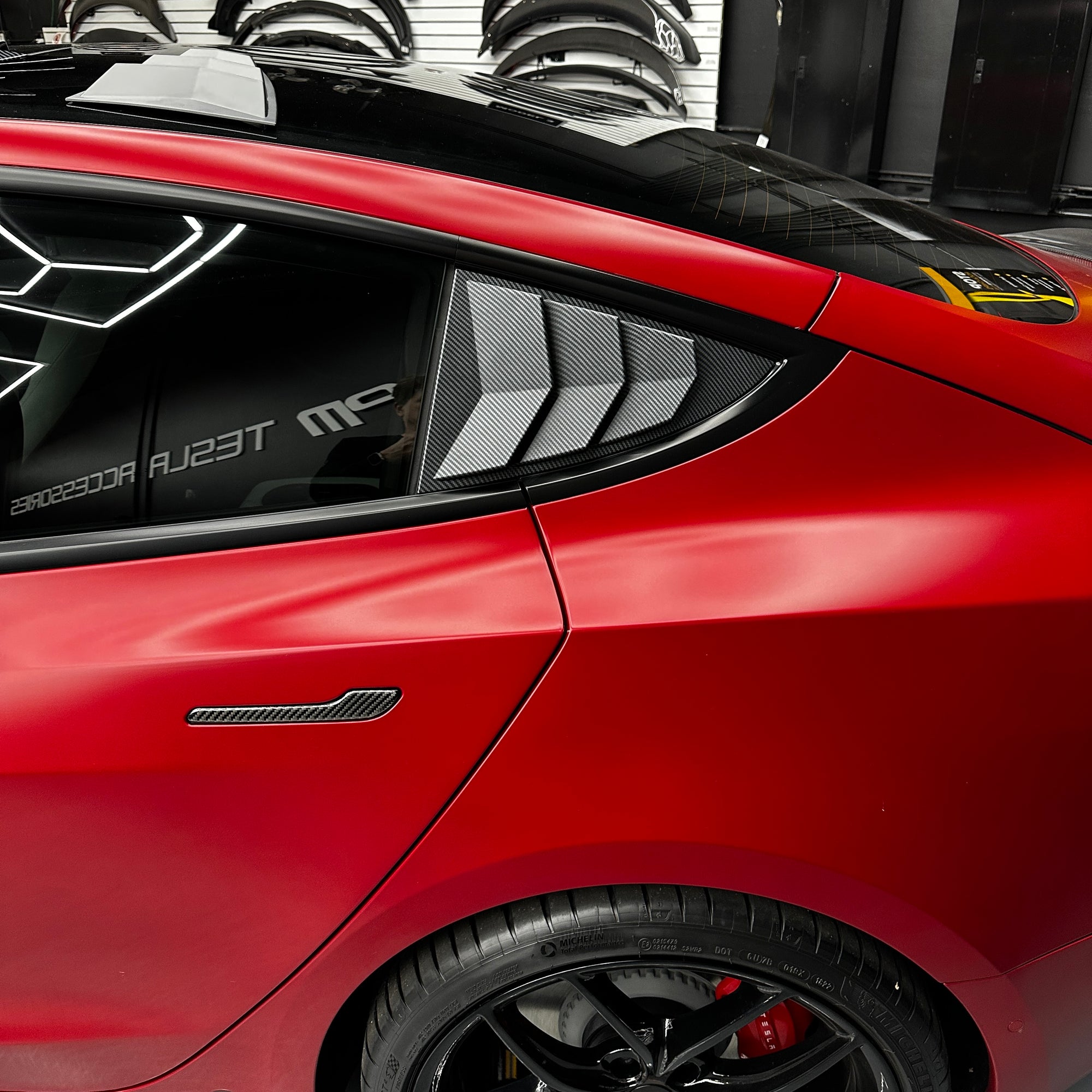 Model 3 Rear Quarter Window Louver Covers (1 Pair) - Variety*