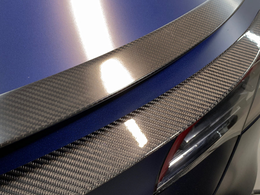 Model 3 Performance Spoiler - Real Molded Carbon Fiber