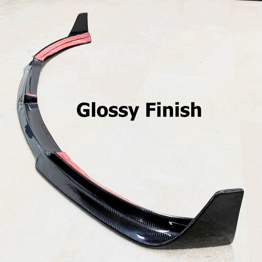 Model 3 Viento Aero Front Lip - Real Molded Carbon Fiber