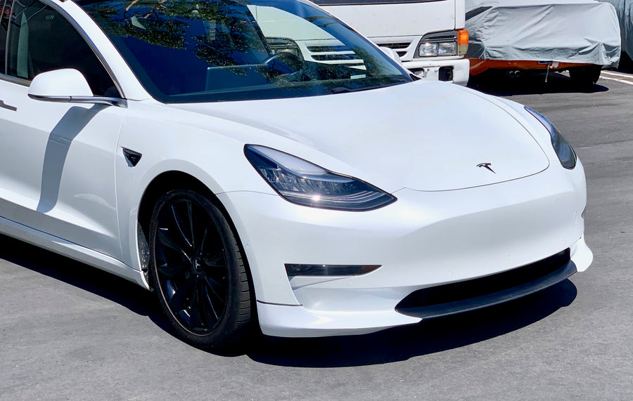 Model 3 Front Lip Gen. 2 - Real Molded Carbon Fiber