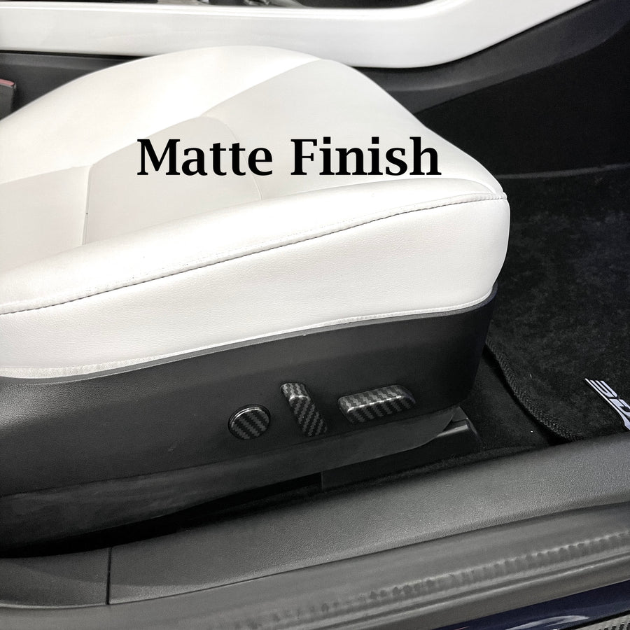 Model 3 & Y Seat Switch Caps - Hydro Carbon Fiber Coated