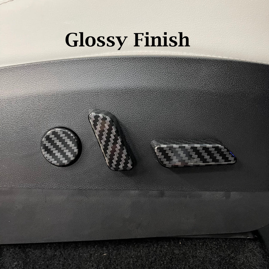 Model 3 & Y Seat Switch Caps - Hydro Carbon Fiber Coated