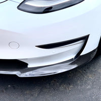 Model 3 Front Lip Gen. 2 - Real Molded Carbon Fiber