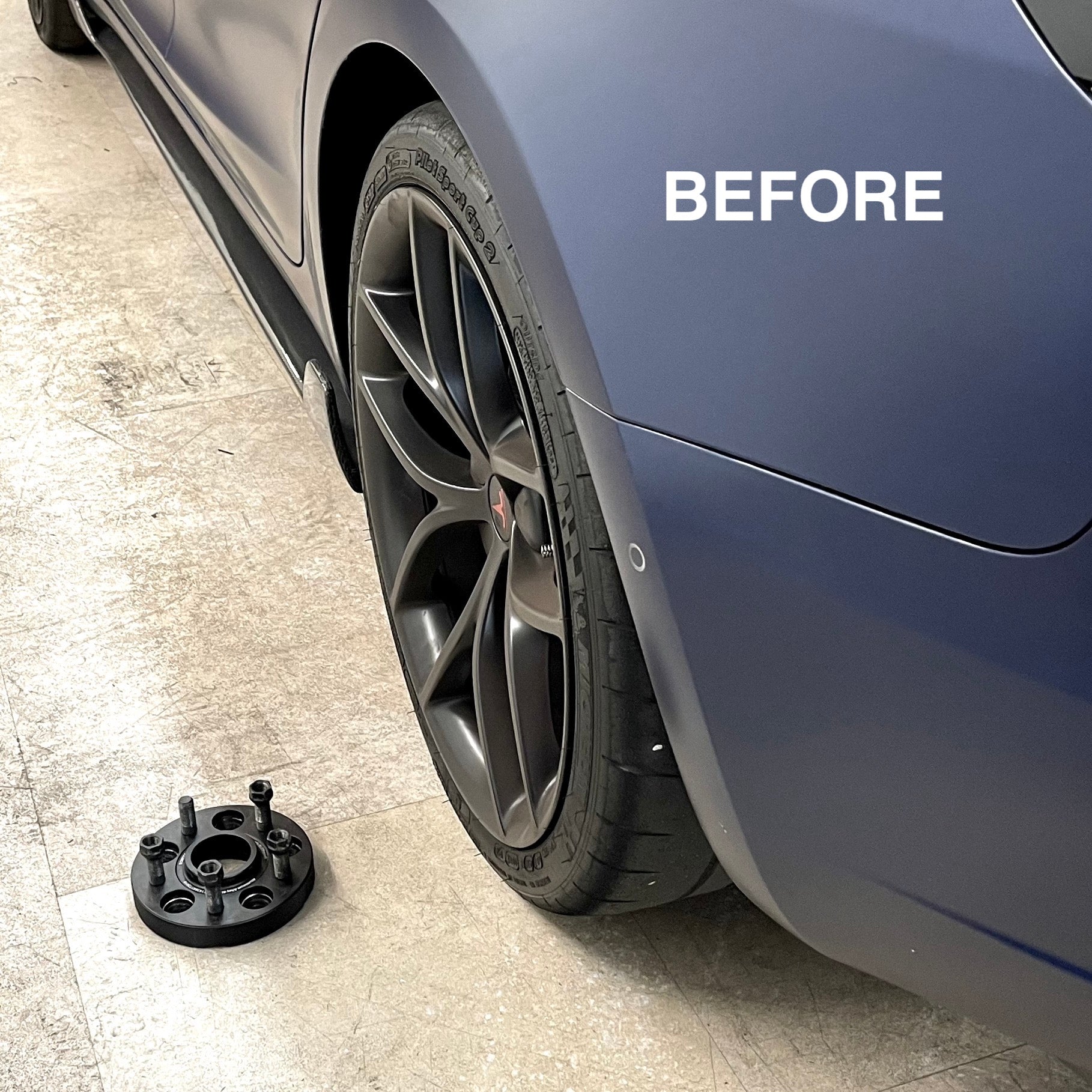 Model 3 &amp; Y BLOX Aluminum Forged Wheel Spacers (1 Pair)