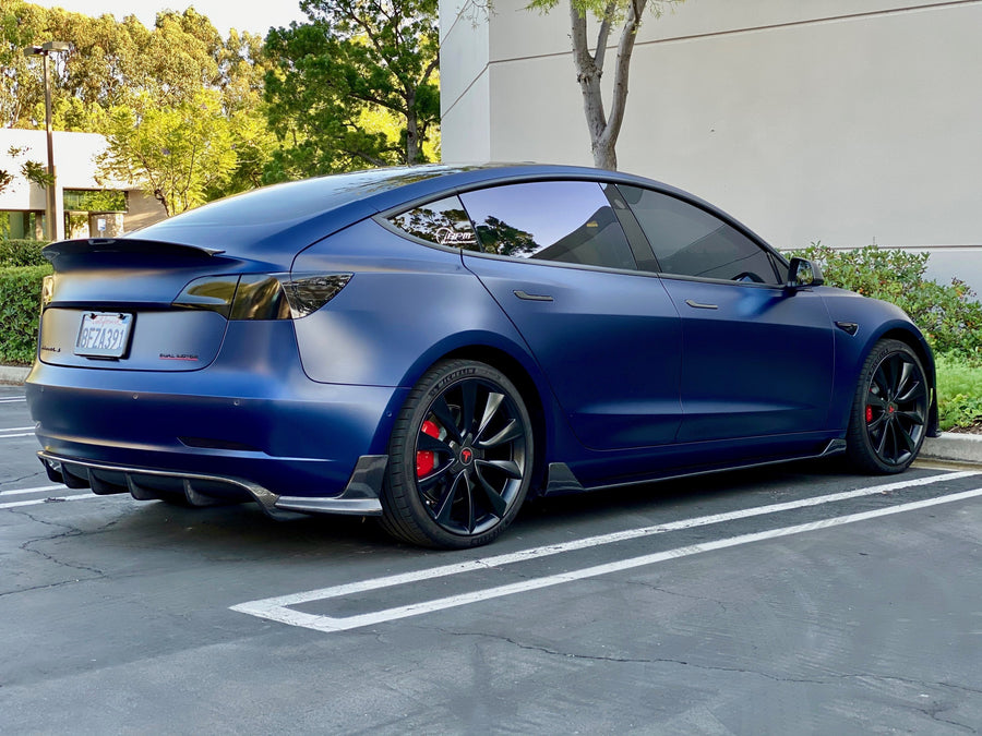 Model 3 Razzo Aero Diffuser - Real Molded Carbon Fiber