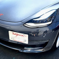 Model 3 Front Lip Gen. 2 - Real Molded Carbon Fiber