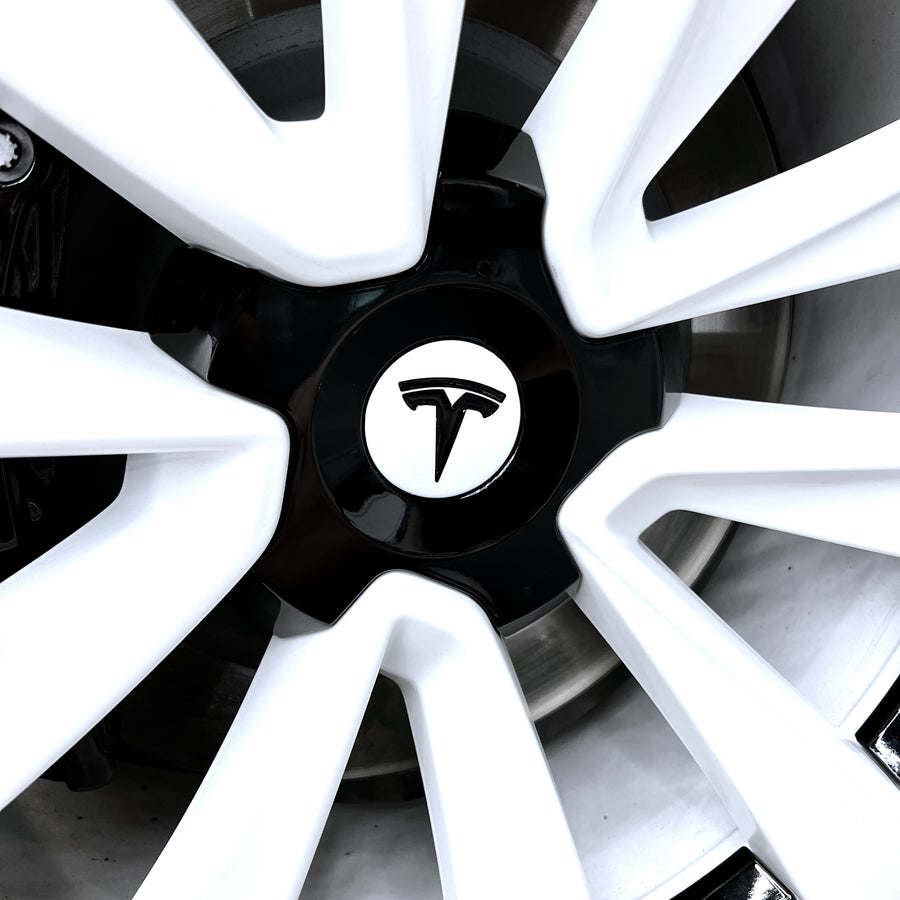 Tesla Wheel Center Cap Overlay (4 Pack) – VinylMod