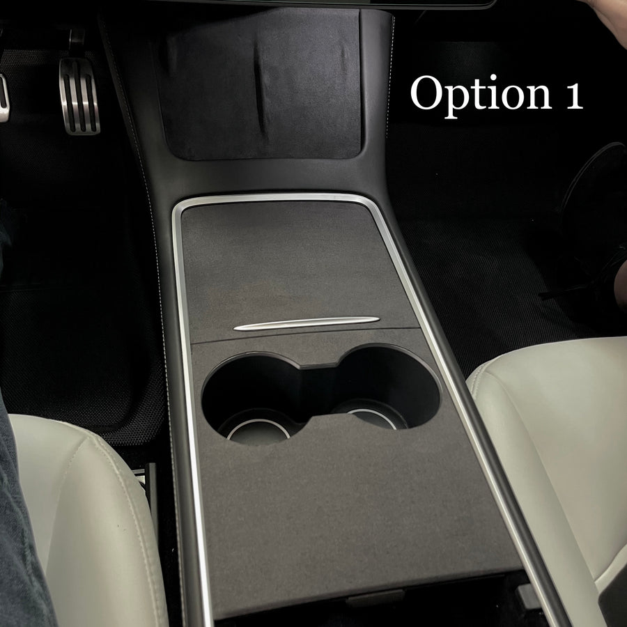 Alcantara Tesla Center Console Wraps Kit for Model 3 (2017-2023)-EVAAM®