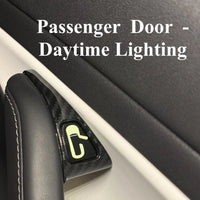 Model 3 & Y Unlock Door Switch Decals - Night Glowing or White