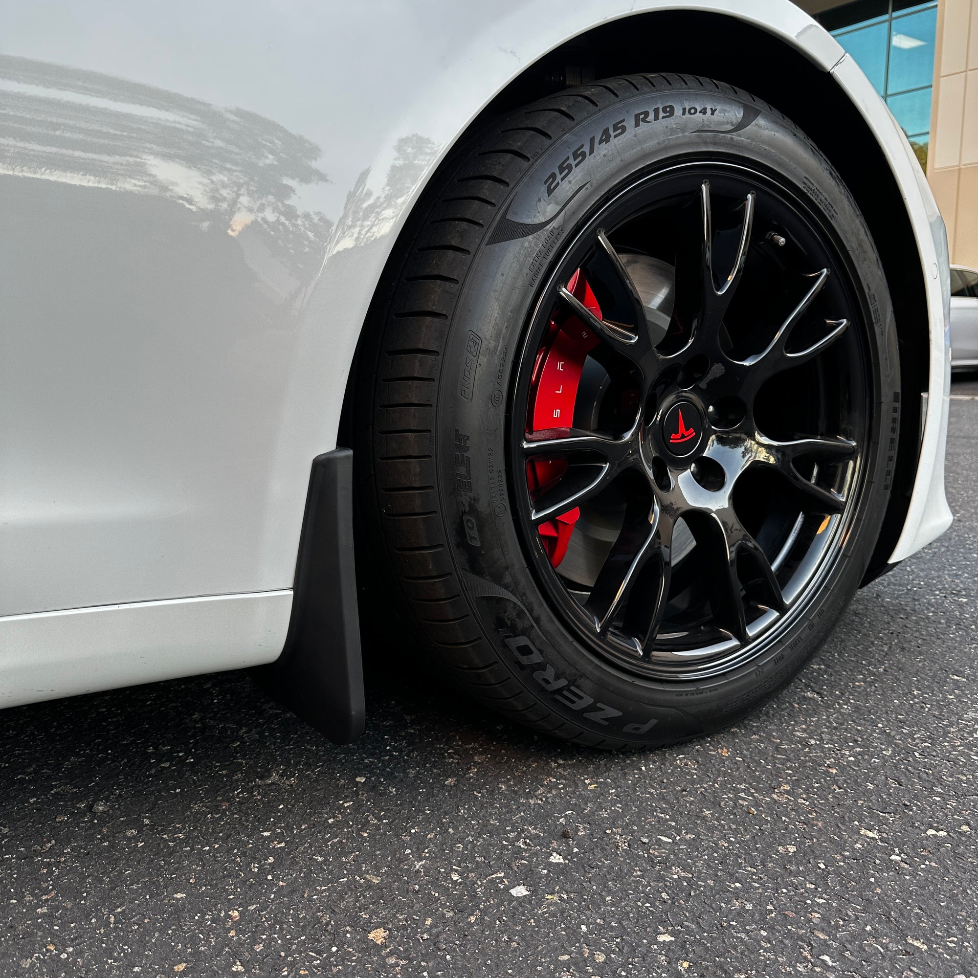 2021+ | Model S Plaid &amp; Long Range Mud Flaps - Screwless (Set of 4)