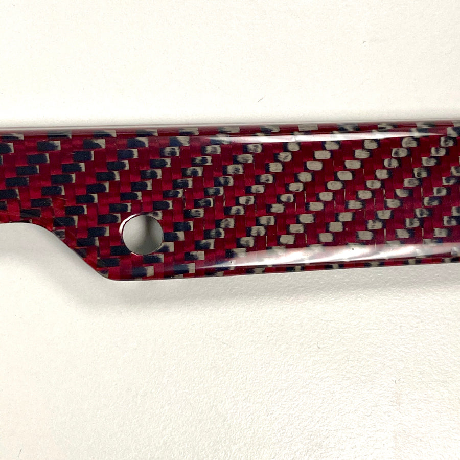 License Frame - Red Carbon Fiber