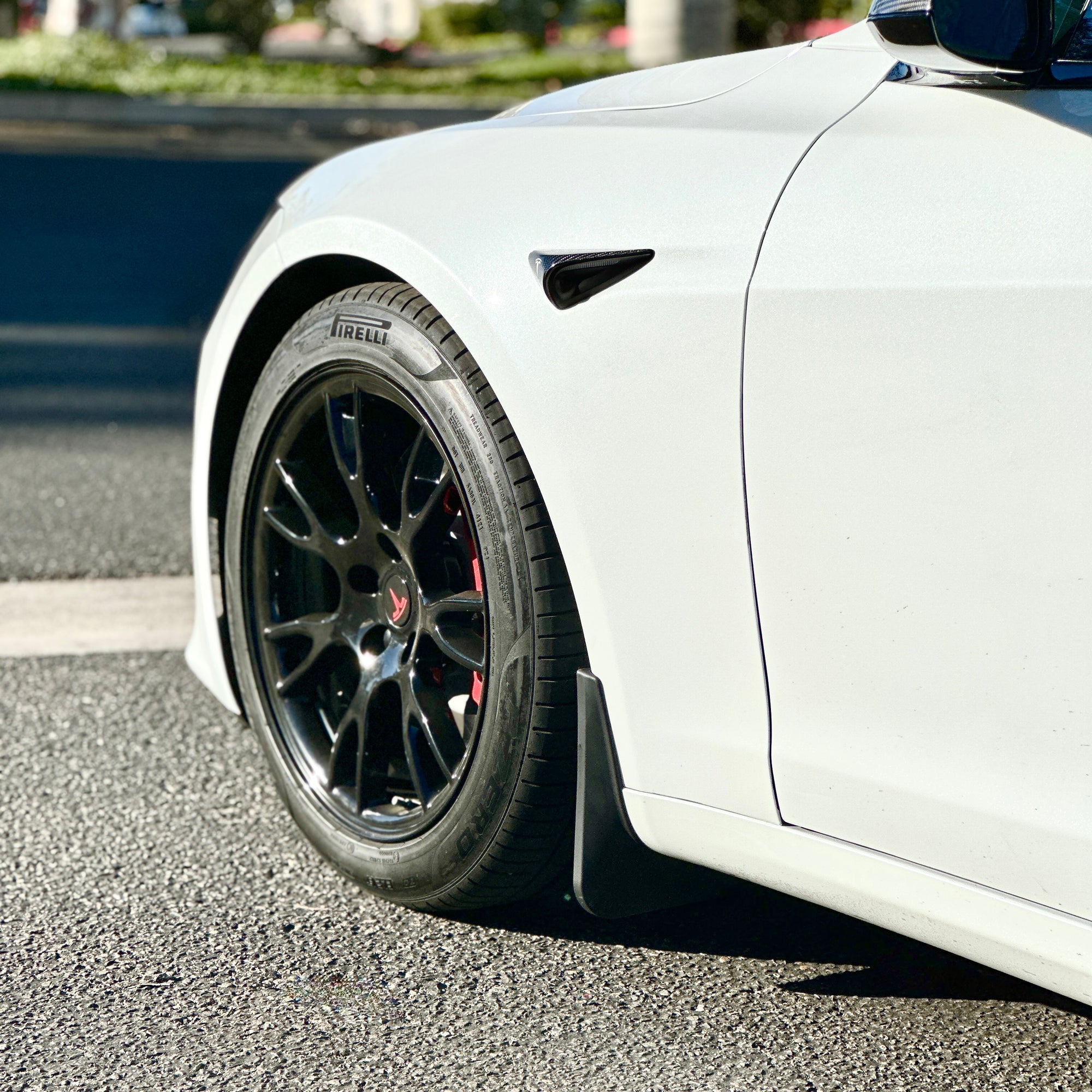 2021+ | Model S Plaid &amp; Long Range Mud Flaps - Screwless (Set of 4)